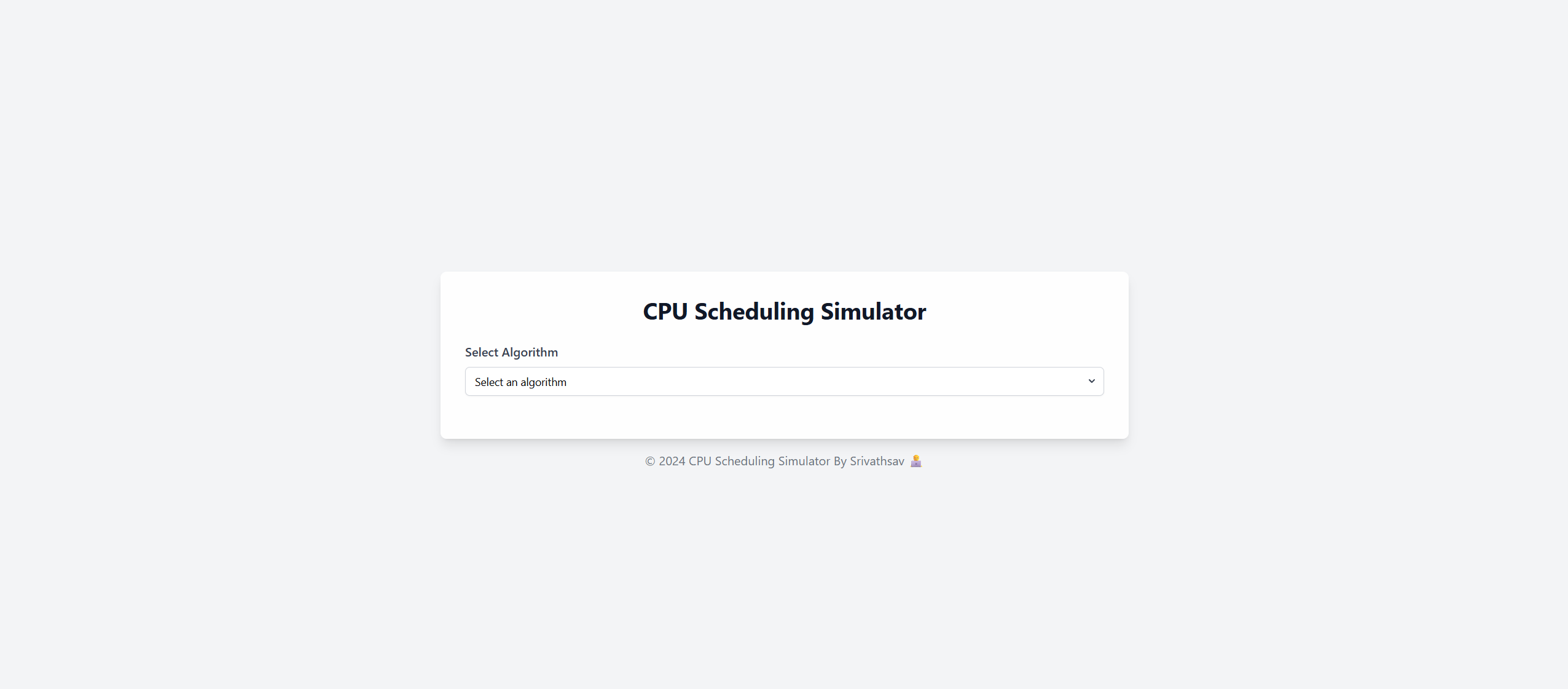 CPU Scheduling Algorithms